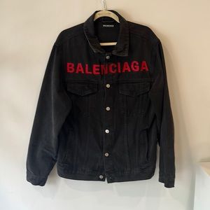Black Denim Jacket X Balenciaga